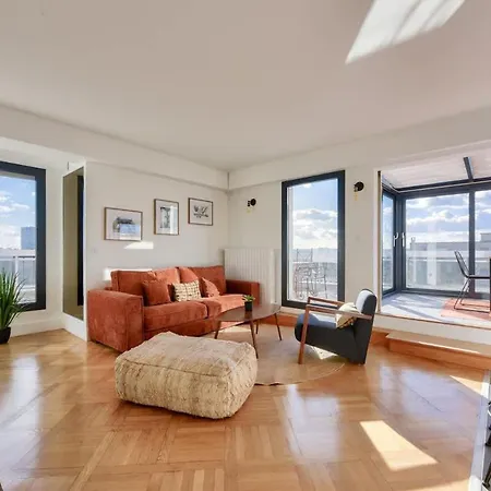 Apartment Splendide Terrasse Avec Vue Tour Eiffel Paris