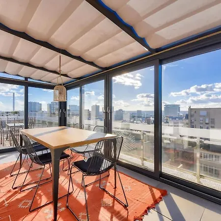Splendide Terrasse Avec Vue Tour Eiffel Paris