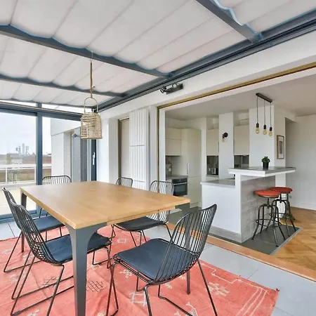 Splendide Terrasse Avec Vue Tour Eiffel Apartment Paris